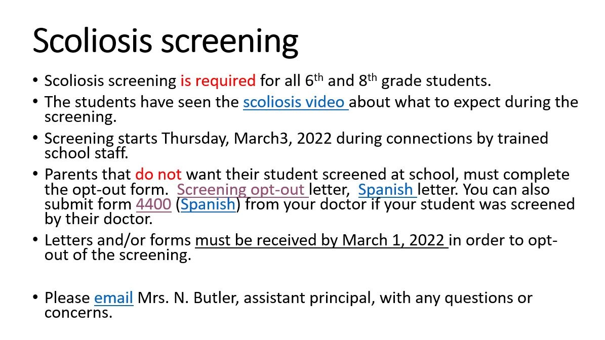 Scoliosis Screening